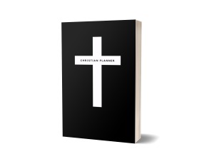 Christian Planner | Undated Daily Planner, Prayer Journal, Gratitude, Expense, Meal, Password & Monthly Reflection Tracker for 12 Months Coverage| Hard Cover | Black Cross | 200 pages